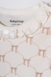 Body cu mânecă lungă BabyCosy Girl Ecru & Ivory, 2 buc. (6-9L) cumpăra în Chișinau. Foto 8