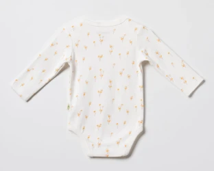 Body cu mânecă lungă BabyCosy Ivory & Orange, 2 buc. (1-3L) cumpăra în Chișinau. Foto 5