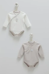 Body cu mânecă lungă Caramell Hello Forest Grey & Ivory, 2 buc. (6-9L) cumpăra în Chișinau. Foto 1