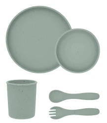 Набор для кормления из 5 предметов Kikkaboo Platinum Silicone Sage Mint купить в Кишиневе