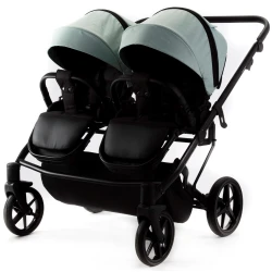 Коляска для двойни 2 в 1 Adamex Leo Duo Green купить в Кишиневе. Фото 8