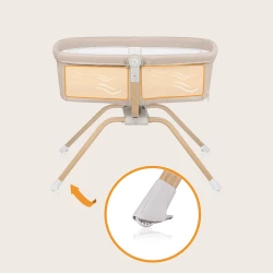 Детская кроватка 3 в 1 Lionelo Malin Evo Beige Natural купить в Кишиневе. Фото 10