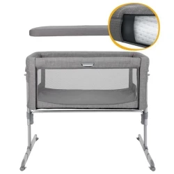 Детская кроватка 2 в 1 Joie Roomie Glide Foggy Gray купить в Кишиневе. Фото 5