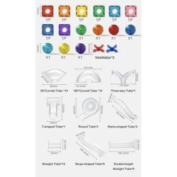 Set constructie magnetic Mideer Marble Run, 100 elemente cumpăra în Chișinau. Foto 4