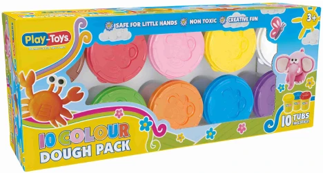 Набор пластилина Play Toys, 10 шт. купить в Кишиневе. Фото 1