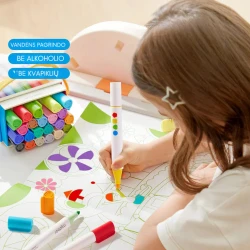 Набор смываемых маркеров Mideer с двумя наконечниками, 24 шт. купить в Кишиневе. Фото 4