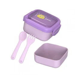 Recipient cu linguriță și furculiță U-Grow Monster Violet, 700 ml cumpăra în Chișinau. Foto 2