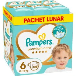 Scutece Pampers Premium Care XXL BOX №6 (13-18 kg), 128 buc. cumpăra în Chișinau. Foto 1