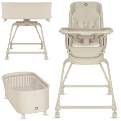 Стульчик для кормления + Кроватка Co-sleeper 3 в 1 Lionelo Maddie Beige купить в Кишиневе. Фото 5