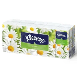 Сухие салфетки Kleenex с ароматом ромашки (3 слоя), 10 шт. купить в Кишиневе. Фото 1