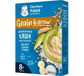 Terci Gerber multicereale Iaurt-banana-pere cu lapte (8 luni+), 240 gr cumpăra în Chișinau. Foto 1