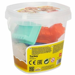 Căldărușă cu nisip kinetic Natural Crafy Sand cu 3 forme incluse cumpăra în Chișinau. Foto 3