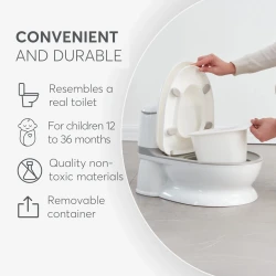Горшок для детей Kikkaboo Flushy Grey, 12 мес. + купить в Кишиневе. Фото 7