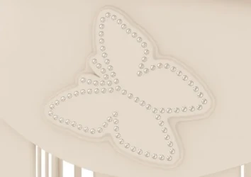 Детская кроватка на маятнике с ящиком Gandylyan Джулия ваниль купить в Кишиневе. Фото 2