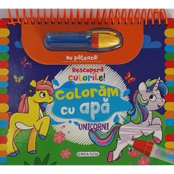 Carte de colorat Unicorni. Colorăm cu apă cumpăra în Chișinau. Foto 1