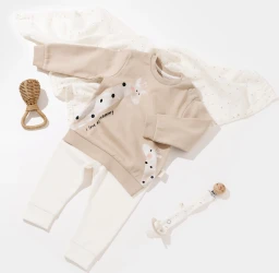Комплект из 2 штук BabyCosy Giraffe Beige (3-6М) купить в Кишиневе. Фото 1