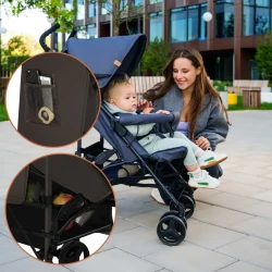 Прогулочная коляска Lionelo Elia Brown Chocolate купить в Кишиневе. Фото 6