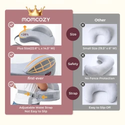 Подушка для кормления Momcozy Exclusive Memory Grey, 57x37 см купить в Кишиневе. Фото 4