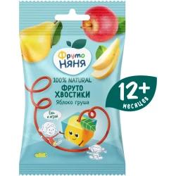 Кусочки фруктовые ФрутоНяня Хвостики Яблоко-Груша (12 мес.+), 15 гр купить в Кишиневе. Фото 7