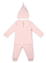 Комплект из 3 штук BabyCosy Bamboo Pink (6-9М) купить в Кишиневе. Фото 1