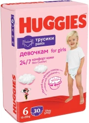 Scutece-chiloței Huggies Girl 6 (15-25 kg), 30 buc  cumpăra în Chișinau. Foto 2