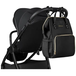 Сумка для мамы KikkaBoo Siena Black and Gold купить в Кишиневе. Фото 11