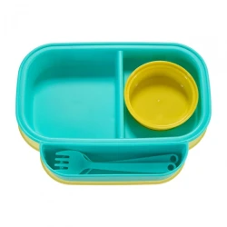 Container cu compartimente, tacâmuri și capac U-Grow Monsters Green, 830+130 ml cumpăra în Chișinau. Foto 2