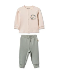 Pijama BabyCosy Green & Ecru (3-6L) cumpăra în Chișinau. Foto 1