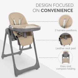 Стул для кормления Kikkaboo Pastello 2 Beige купить в Кишиневе. Фото 5