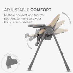 Стул для кормления Kikkaboo Pastello 2 Beige купить в Кишиневе. Фото 4