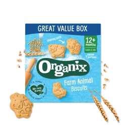 Biscuiți Organix Farm Animal Biscuits (18 luni+), 100 g cumpăra în Chișinau. Foto 1
