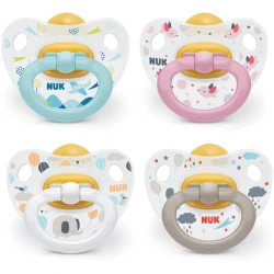 Пустышка ортодонтическая латексная NUK Happy Kids в асс. 6-18 мес купить в Кишиневе. Фото 5
