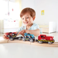 Поезд Hape Race Car Transporter купить в Кишиневе. Фото 3