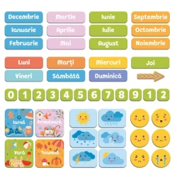 Магнитная обучающий календарь Dodo My Calendar (RO) купить в Кишиневе. Фото 4