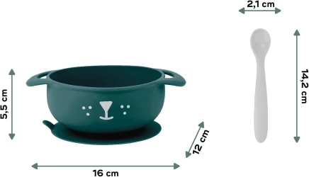 Set de hrănire din silicon Babymoov Taste' ISY Cățeluș (15 luni +), 350 ml cumpăra în Chișinau. Foto 3