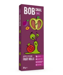 Bomboane naturale Bob Snail Mere-Prune (6 luni+), 30 gr cumpăra în Chișinau. Foto 1