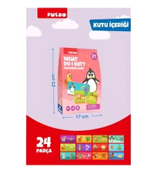 Развивающий пазл Puedo What Do I Eat, 24 элемента купить в Кишиневе. Фото 2
