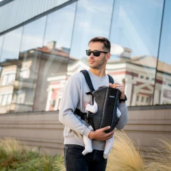 Marsupiu KikkaBoo Gwen Fly Knit Black cumpăra în Chișinau. Foto 2