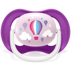 Ортодонтические силиконовые соски Philips Avent Ultra Air Happy Girl (6-18 м), 2 шт. купить в Кишиневе. Фото 5
