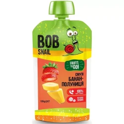 Piure Bob Snail banana-capsuna (3 ani+), 120 g cumpăra în Chișinau. Foto 1