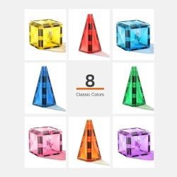 Конструктор магнитный Mideer Colorful, 60 элементов купить в Кишиневе. Фото 9