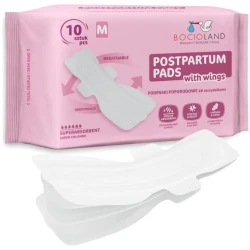 Послеродовые прокладки Bocioland Superabsorbent M, 10 шт. купить в Кишиневе. Фото 4