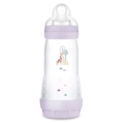 Бутылочка антиколиковая из пластика MAM Perfect Start Planet Love Girl, 320 мл купить в Кишиневе