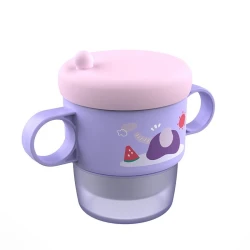Cana termică cu mânere U-Grow Elephant Violet&Pink (6 luni +), 250 ml cumpăra în Chișinau. Foto 3