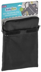Geantă impermeabilă pentru scutece și hăinuțe BabyJem, Neagră cumpăra în Chișinau. Foto 4
