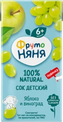 Suc mere-struguri ФрутоНяня (6 luni+), 200 ml cumpăra în Chișinau. Foto 1