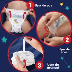 Подгузники-трусики Pampers Night Pants 6 (15+ кг), 19 шт. купить в Кишиневе. Фото 9