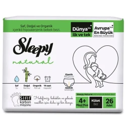 Scutece-chiloței Sleepy Natural Maxi Plus 4+ (9-16 kg), 26 buc. cumpăra în Chișinau. Foto 1