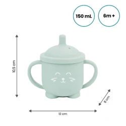 Cană cu pai din silicon Babymoov „Vulpiță” (6+ luni), 150ml cumpăra în Chișinau. Foto 3