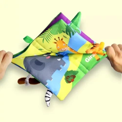 Carte educationala Kikkaboo Cloth book with teether Jungly Tails cumpăra în Chișinau. Foto 2